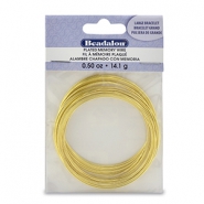 Beadalon Memory Wire large Armbänder Größe Gold