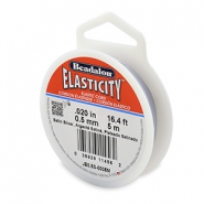 Beadalon Schmuckdraht Elastik 0.5mm 5 Meter Satin Silver