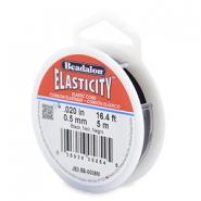 Beadalon Schmuckdraht Elastik 0.5mm 5 Meter Black