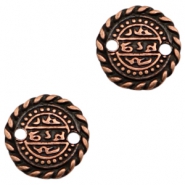 Metall Anh&auml;nger TQ Zwischenst&uuml;ck Orientalische M&uuml;nzen 17mm Kupfer (nickelfrei)