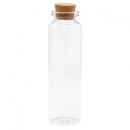 Wunschflaschen mit Kork 10x3cm Transparent