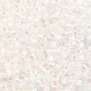 Miyuki Perlen delica's 11/0 Pale peach lined AB crystal
