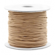 Gefärbtem Elastik Draht 0.8mm Taupe brown