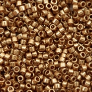 Miyuki Perlen delica's 11/0 Gold luster dark topaz DB-115