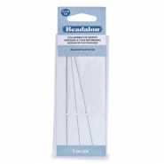 Beadalon flexibel F&auml;delnadel 12.7mm gemischt Silber