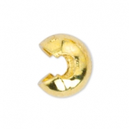 Beadalon Quetsch-Kaschierperlen 3mm Gold