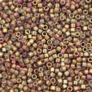 Miyuki Perlen delica's 11/0 Metallic iris earth batik gold DB-1010
