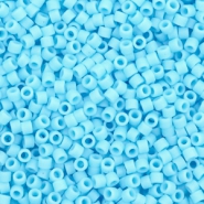 Miyuki Perlen delica's 11/0 Opaque matte turquoise blue DB-755