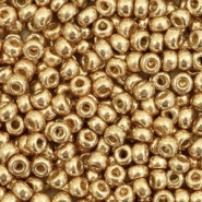 Miyuki Rocailles 8/0 Duracoat galvanized champagne gold 8-4204