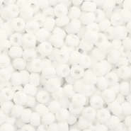 Miyuki Rocailles 8/0 Opaque matte white 8-402f