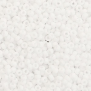 Miyuki Rocailles 11/0 Matte white 11-402f