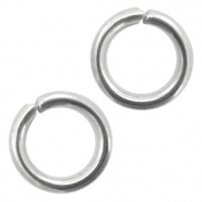 Stainless Steel - Rostfreiem Stahl Schmuckzubehör Binderinge 5mm Antik silber