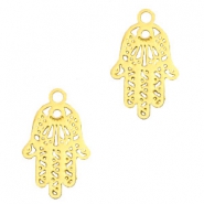 Bohemian Anhänger Hamsa Hand Gold