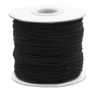 Gefärbtem Elastik Draht 1mm Black