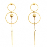 Ohrringe aus Stainless Steel - Rostfreiem Stahl Gold