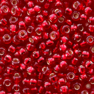 Miyuki Rocailles 8/0 Silverlined ruby 8-11