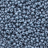 Miyuki Rocailles 11/0 Opaque matte luster light denim blue 11-2038