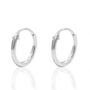 925 Silber Zubehör Creolen 10mm Silber