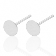 925 Silber Zubehör Ohrstecker 5mm Silber