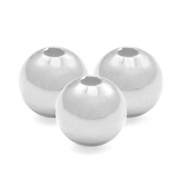925 Silber Perlen 4mm rund Silber