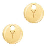 Basic quality Metall Anh&auml;nger Initiale Y Gold (Nickelfrei)