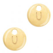Basic quality Metall Anh&auml;nger Initiale U Gold (Nickelfrei)