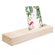 Schmuckdisplay Holz f&uuml;r Schmuck Karten vier reihen Natural (nat&uuml;rliche Farbe Holz)