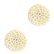 Gewebte Rattan Anh&auml;nger 20mm Natural beige