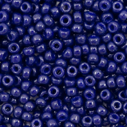 Miyuki Rocailles 8/0 Duracoat opaque dyed dark navy blue 8-4494