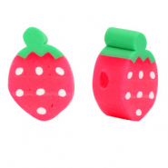 Polymer Perlen Erdbeere Red-green