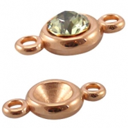 Metall Perlen DQ Rosegold Metall Fassungen DQ Rosegold