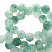 8 mm Naturstein Perlen Eden green