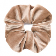 Haargummi velvet Light brown