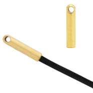 Stainless Steel - Rostfreiem Stahl Schmuckzubehör Endkappen Ø1mm Gold