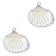 Muschel Anh&auml;nger Specials Herzmuschel Silver-White