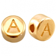 DQ Metall Perlen Buchstabe A Gold (Nickelfrei)