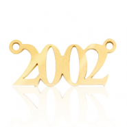 Stainless Steel - Rostfrei Stahl Anh&auml;nger / Zwischenst&uuml;ck Jahr 2002 Gold
