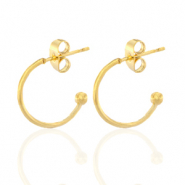 Ohrringe aus Stainless Steel - Rostfreiem Stahl Creolen Gold