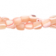 Muschel Perlen Tube Rose peach