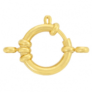 Stainless Steel - Rostfreiem Stahl Schmuckzubehör Rettungsring Verschluss 16mm mit Ösen Gold