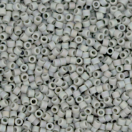 Miyuki Perlen delica's 11/0 Opaque matte AB gray DB-882