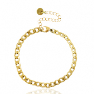 Gliederarmb&auml;nder aus Stainless Steel - Rostfreiem Stahl Gold