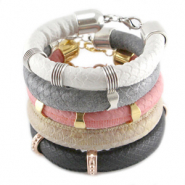 Schmucksets Dreamz gestepptes Imitat Leder 10 mm