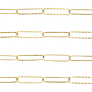 Stainless Steel - Rostfrei Stahl Schmuckzubeh&ouml;r Gliederkette Gold