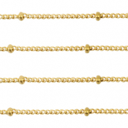 Stainless Steel - Rostfrei Stahl Schmuckzubehör Gliederkette Gourmet Glieder Kugel Gold