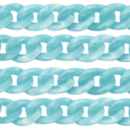Acrylkette 22mm Light blue