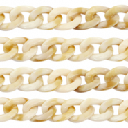 Acrylkette 19mm Beige