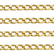 Stainless Steel - Rostfrei Stahl Schmuckzubeh&ouml;r Cuban Gliederkette Gold