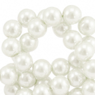 Glaswachsperlen 10mm Off white