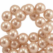 Glaswachsperlen 6mm Cream peach
